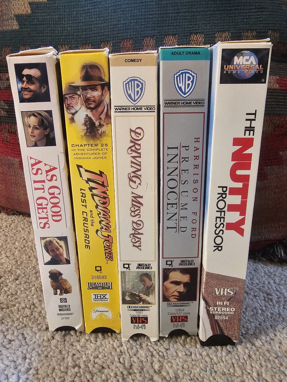 Lot of 5 Classic Vintage VHS Tapes